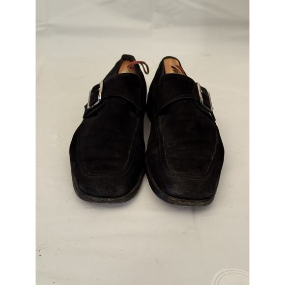 Vintage Moreschi Made Exclusively For Enrico Black Italian Loafers Size 9.5 main image 5
